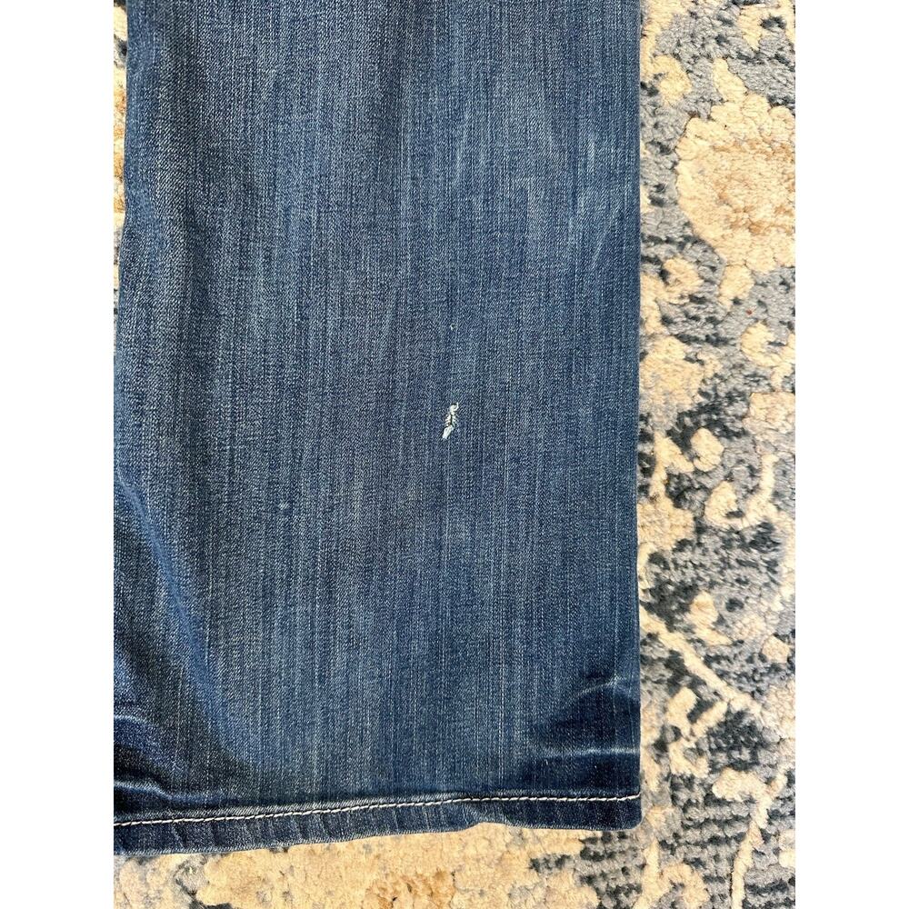 Harley-Davidson Bootcut Jeans Women's Size 18 Tall Thick Stitch Bling Pockets - Picture 7 of 10